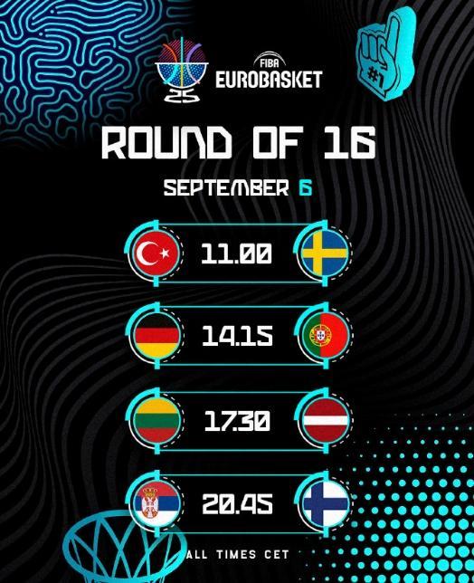 欧锦赛淘汰赛开打：土耳其&amp;amp;德国五连胜 瓦兰对波津 约基奇碰马卡